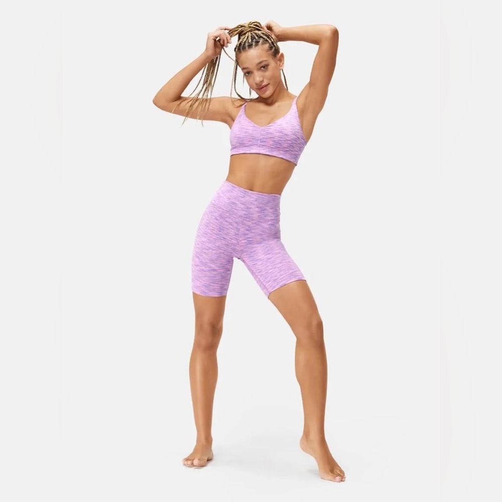Outdoor voices OV free form flow shorts 7” xs hyacinth biker shorts pink purple - Picture 2 of 6